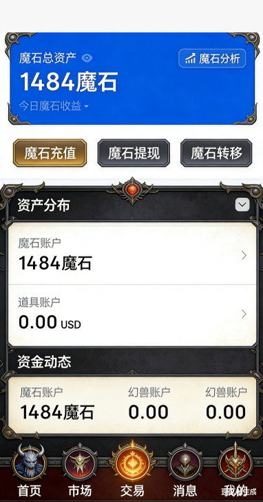 魔域私服道具摆摊截图
